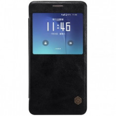 Flip Cover, Nillkin, Qin Series, pentru Galaxy Note 5, Negru foto