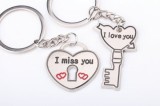 Set Brelocuri Cuplu I LOVE YOU &amp; I MISS YOU, Aliaj Zinc, Accesorii Indragostiti