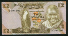 BANCNOTA 2 KWACHA 1983 UNC foto