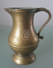 Cana bronz, vintage, 12 cm foto