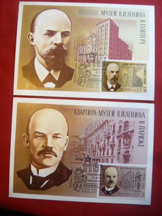 Set 2 Maxime -Seria 115 Ani VI Lenin 1985 URSS