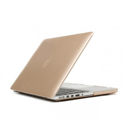 Husa Macbook 13.3 pro aurie noua materia plastic fin foto