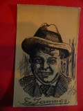 Ilustrata - Portret de Elev - E.Iannings 1927