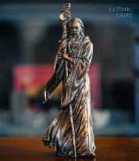 Statueta bronz Magul Merlin foto
