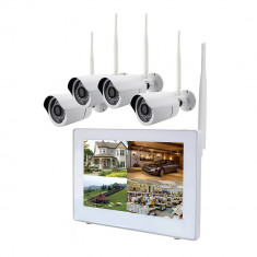 Aproape nou: Kit supraveghere video PNI House WiFi510 NVR cu monitor touchscreen de foto