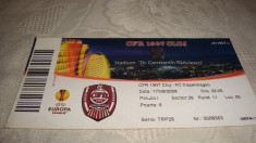 Bilet meci fotbal - CFR Cluj - F C Copenhaga - 17. 09. 2009 - Europa League foto