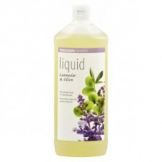 Sapun lichid/gel de dus Bio lavanda-masline 1l Sodasan foto