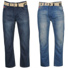 Oferta! Blugi Barbati Lee Cooper Belted Bumbac - originali foto