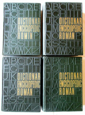 &amp;quot;DICTIONAR ENCICLOPEDIC ROMAN&amp;quot;, 4 Vol., 1962 / 1966. ACADEMIA ROMANA foto