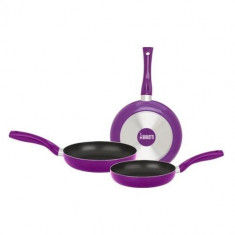 Set Tigai Bialetti Easy Color Violet 3 piese 20-24-28 cm foto