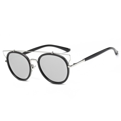 Ochelari Soare Unisex Retro Style - Reflexie Tip Oglinda , UV400, Protectie UV foto