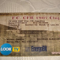 Bilet meci fotbal - CFR Cluj - Jagodina - Europa League