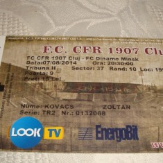 Bilet meci fotbal - CFR Cluj - Dinamo Minsk - Europa League