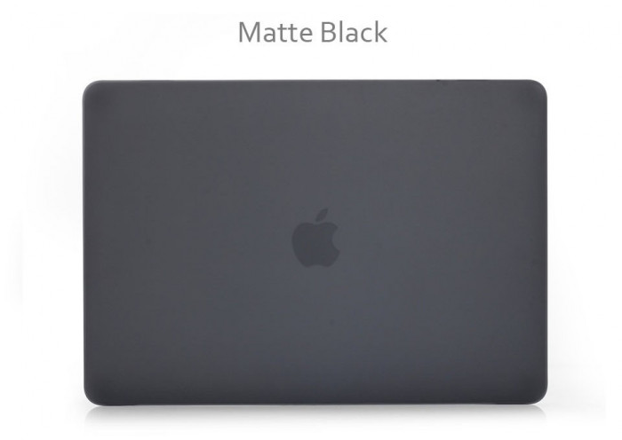 Husa Macbook 12 retina neagra noua materia plastic fin