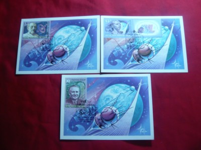 Set 3 Maxime Pionierii Cosmosului 1986 URSS foto