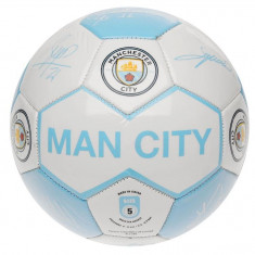 Oferta! Minge Fotbal Team Manchester City originala - cu autografele jucatorilor foto