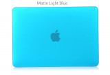 Husa Macbook 15.4 pro albastra noua materia plastic fin