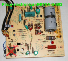 Placa montaj electronic pick-up UNITRA NOI picap pickup plus schema electronica foto