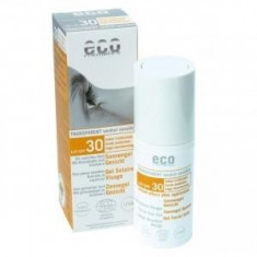 Gel facial transparent cu protectie solara inalta FPS 30 - Eco Cosmetics, 30ml foto