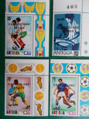 Antigua sport CM fotbal Munchen&amp;#039;74 supratipar - serie nestampilata MNH foto