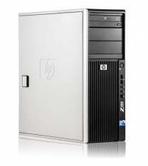 HP Z400 Intel Xeon W3520 2.66 GHz 8 GB DDR 3 250 GB HDD DVD-RW 1 GB Quadro K600 Tower foto