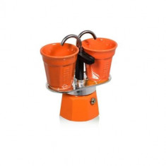 Set espresso Bialetti MINI Orange+ 2 pahare cafea foto