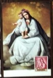 PICTURA - LA VIRGEN DE LA MERCED (ZURBARAN). ILUSTRATA CU TIMBRU MNH. CP4