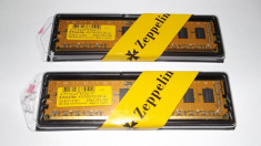 Memorie Ram PC 8 Gb kit ( 2 x 4 Gb) Zeppelin / 1600 Mhz / NOU SIGILAT (4A) foto
