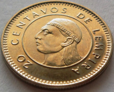 Moneda 20 Centavos de Lempira - HONDURAS, anul 1999 *cod 1235 - UNC foto