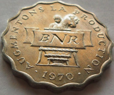 Moneda 2 Franci - RWANDA, anul 1970 *cod 1658 a.UNC ++ foto