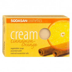 Sapun crema Bio scortisoara-portocala 100 gr Sodasan foto