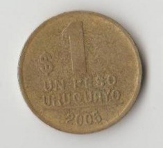 Moneda 1 peso 2005 - Uruguay foto