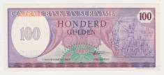 SURINAME 100 gulden 1985 UNC foto