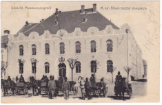 #2011- Romania, Maramures, M.Sziget c.p. circ. 1906: Scoala Sup. fete, animat foto