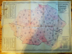 harta 1930 romania mare recensamant judete foto