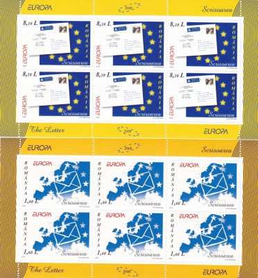 EUROPA SCRISOARE 2008 BLOC DE 6 NEUZAT VALOARE NOMINALA! foto