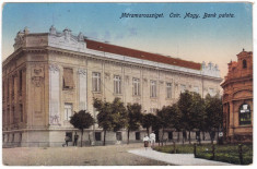 #2015- Romania, Maramures, M.Sziget c.p. circ. apr. 1918: Banca Austro-Ungara foto