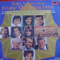 A(01) vinil-STARS WUNSCHEN FROHE WEIHNACHEN