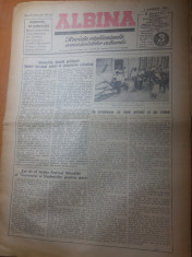 ziarul albina 1 august 1951-articolul &amp;quot; viata noua &amp;quot; scris de mihail sadoveanu foto
