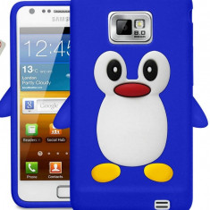 Husa silicon model pinguin Samsung Galaxy S2 i9100