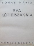 Eva ket ejszakaja - Ronay Maria