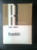 Cumpara ieftin Teofil Francu - Preumblari (Editura Dacia, 1982; colectia Restituiri)