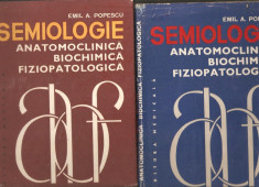 Emil A.Popescu-Semiologie anatomoclinica biochimica fiziopatologica 2 vol. foto