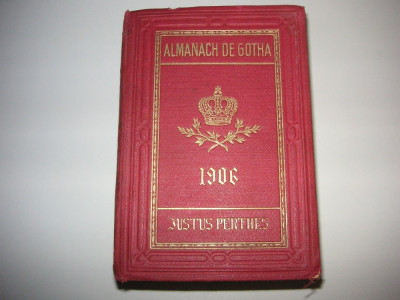 Almanach De Gotha - 1906 foto