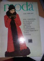 Revista MODA,1968,1969,1970,1971,1976,primavara,vara,iarna,reviste de colectie foto