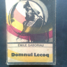 Emile Gaboriau - Domnul Lecoq (Editura Univers, 1986)