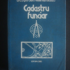 GHEORGHE OLARU, V. MĂNDICESCU - CADASTRU FUNCIAR (1978, editie cartonata)