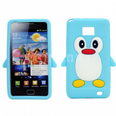 Husa silicon model pinguin Samsung Galaxy S2 i9100