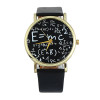 Ceas Unisex Geneva, Tema Matematica Einstein e=mc2, Curea Maro Piele Eco, Cutie Cadou - Fantezie, Stil Casual