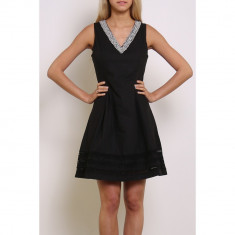 Rochie de seara fara maneci neagra foto